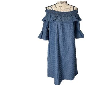 Off The Shoulder Cotton Dress nwot